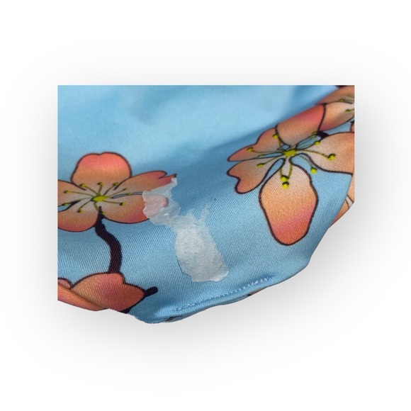 new Submarine ❤︎ Highs + Lows Print Bikini Set ❤︎ Cherry Blossom on Baby Blue - Picture 10 of 16
